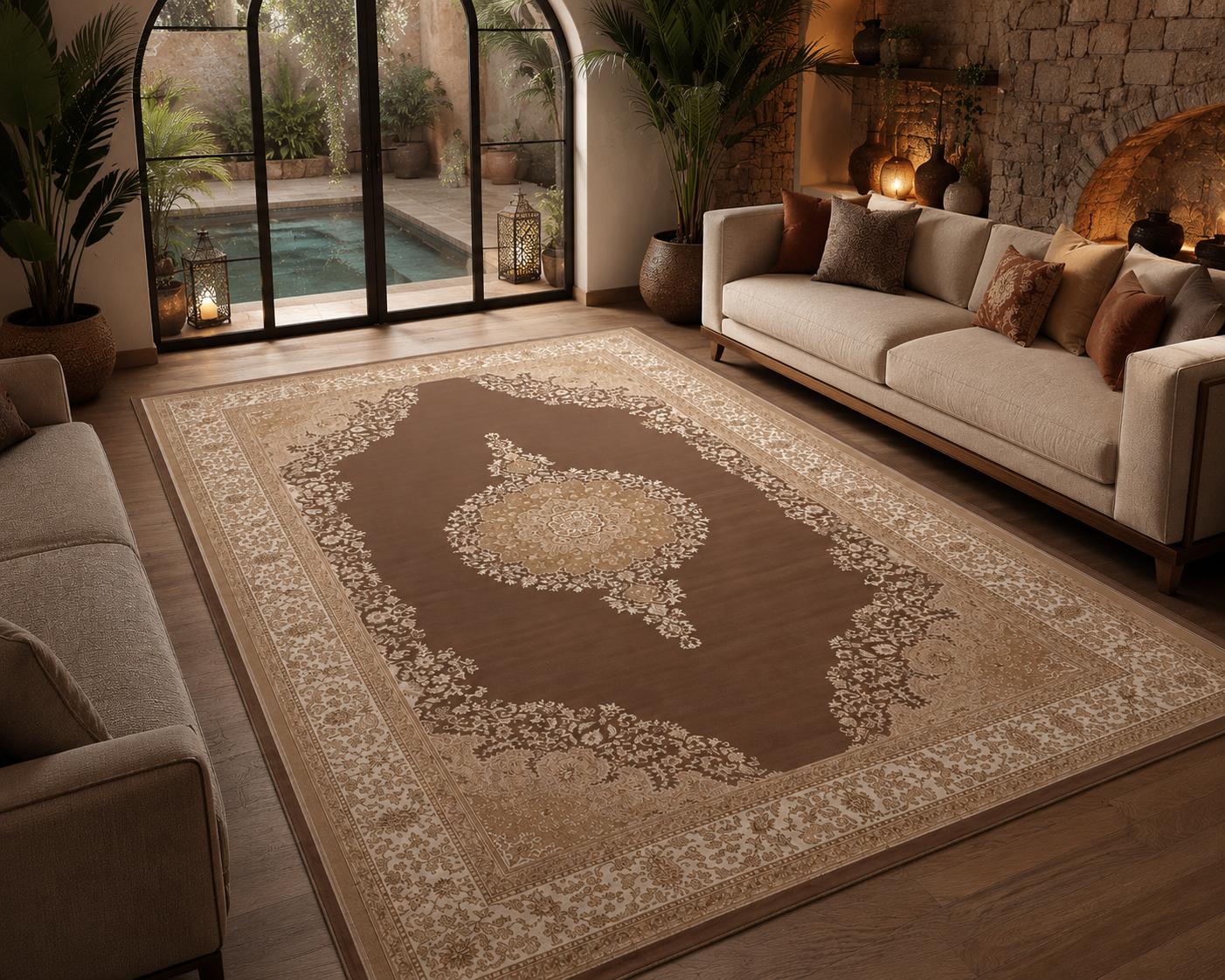 Tapis Persan Million Collection Javana – Cappuccino