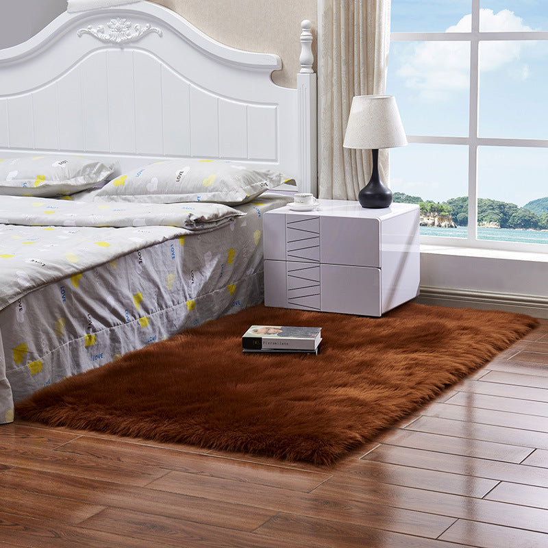 Tapis Fourrure Ultra Dense marron– Confort & Élégance Absolue