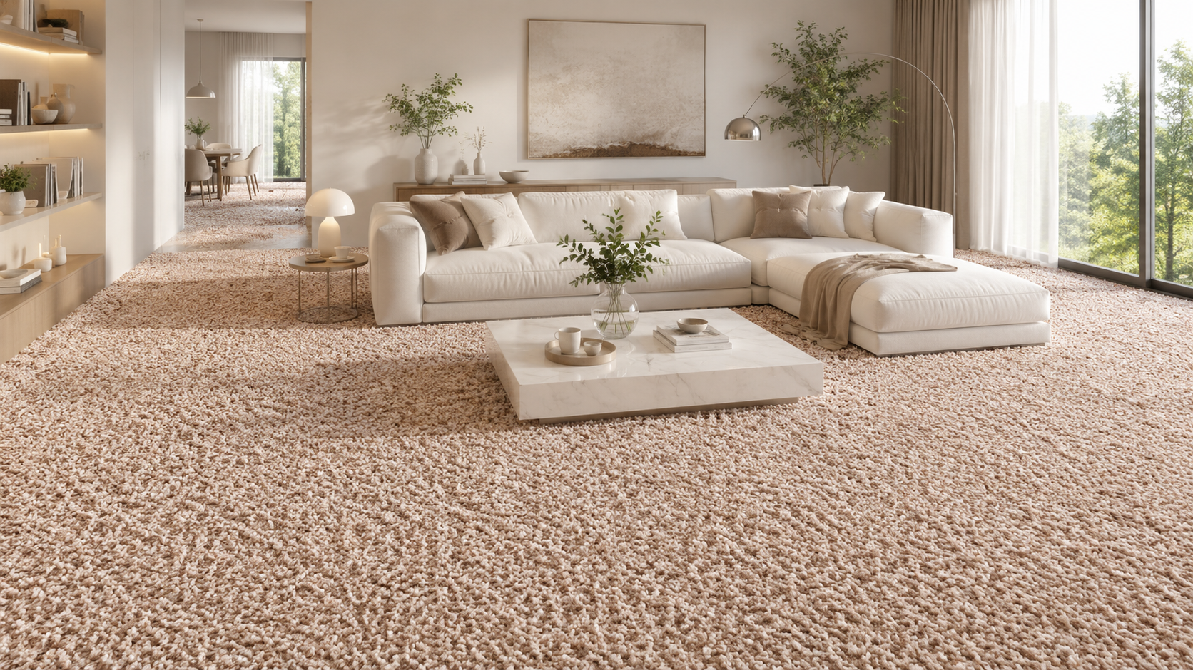 Moquette Frisée beige– Douceur, Élégance et Résistance