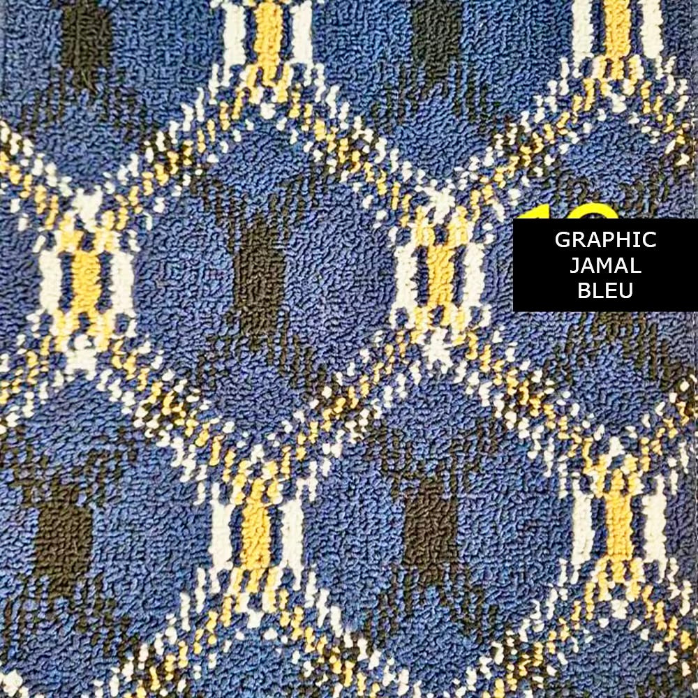 Moquette de Luxe Graphic Jamal Bleu