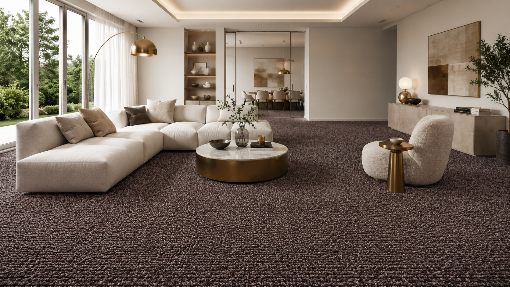 Moquette Bouclette marron– Élégance, Confort et Résistance