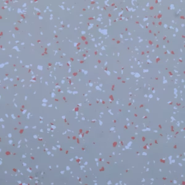 Revêtement de sol PVC Gerflor – Gris Moucheté rouge & Blanc