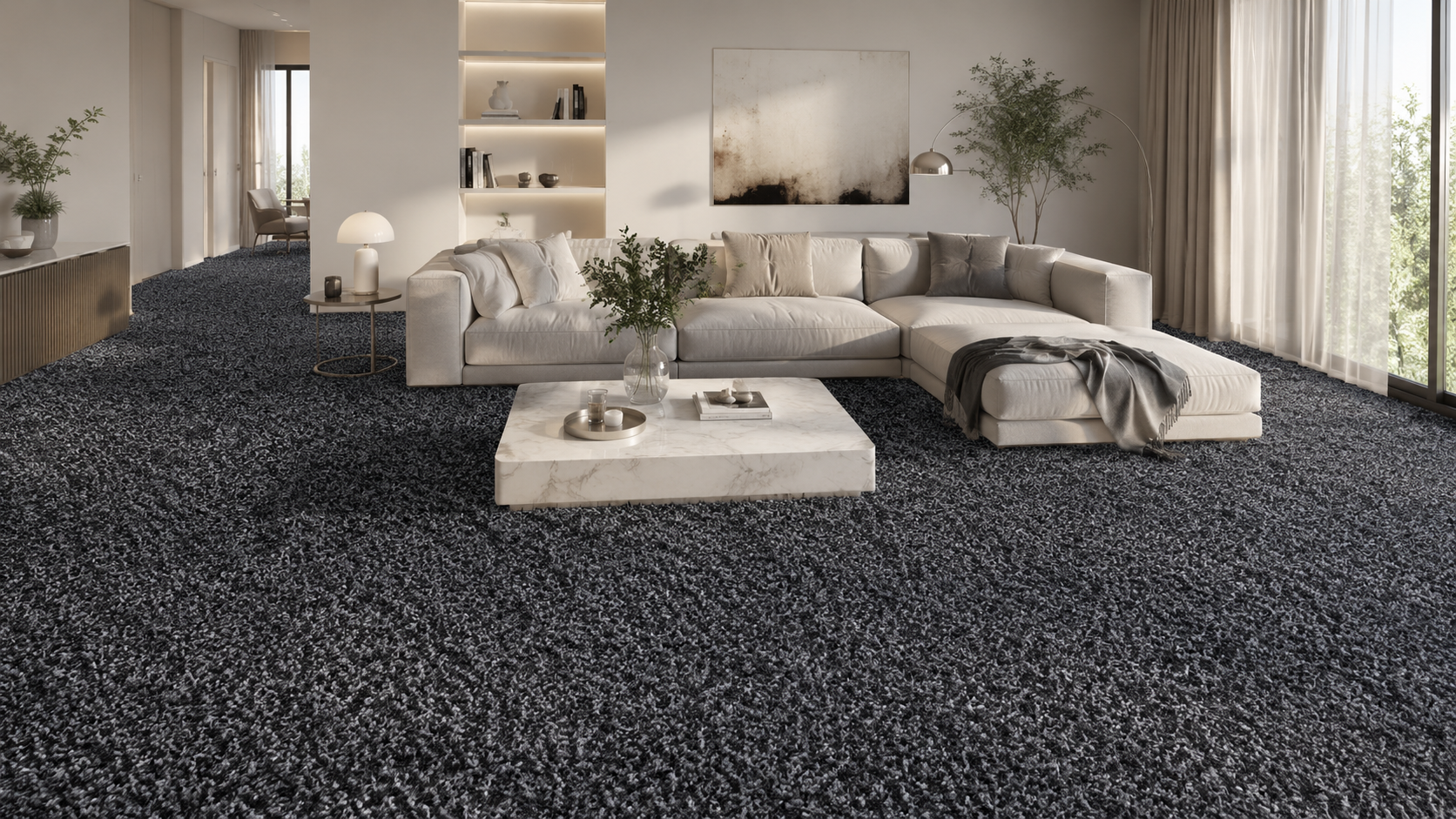 Moquette Frisée Gris – Douceur, Élégance et Résistance