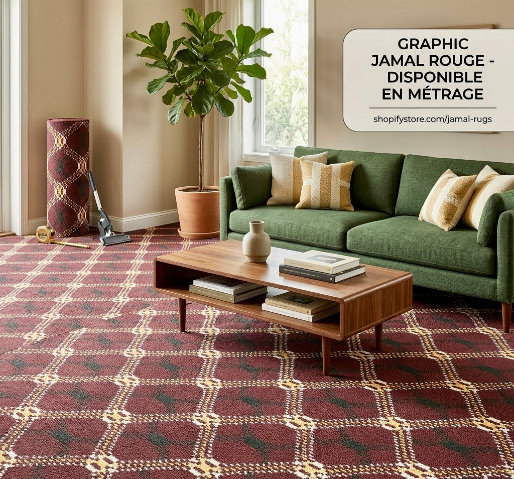 Moquette de Luxe Graphic Jamal rouge