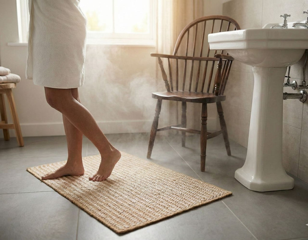 Tapis de Bain Tissé "Sensation Spa" – Antidérapant & Ultra-Doux