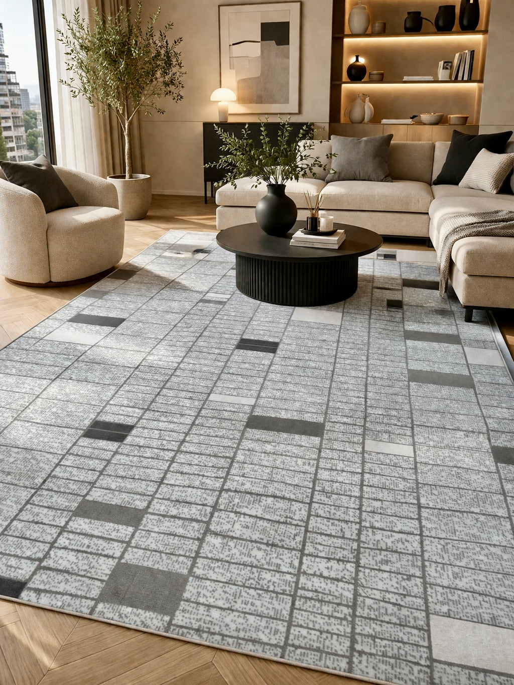 Tapis de Luxe "Dianya" – Tissage Wilton Haute Densité