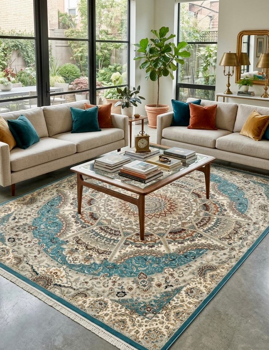 Tapis Velours Brillant – Reflets Changeants & Douceur Soyeuse | 200×230 cm