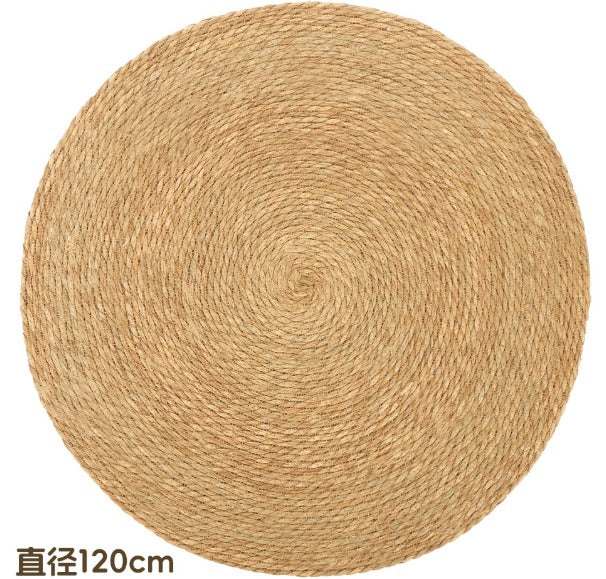 Tapis Rond Effet Sisal Imprimé – Douceur Cachemire & Style Naturel
