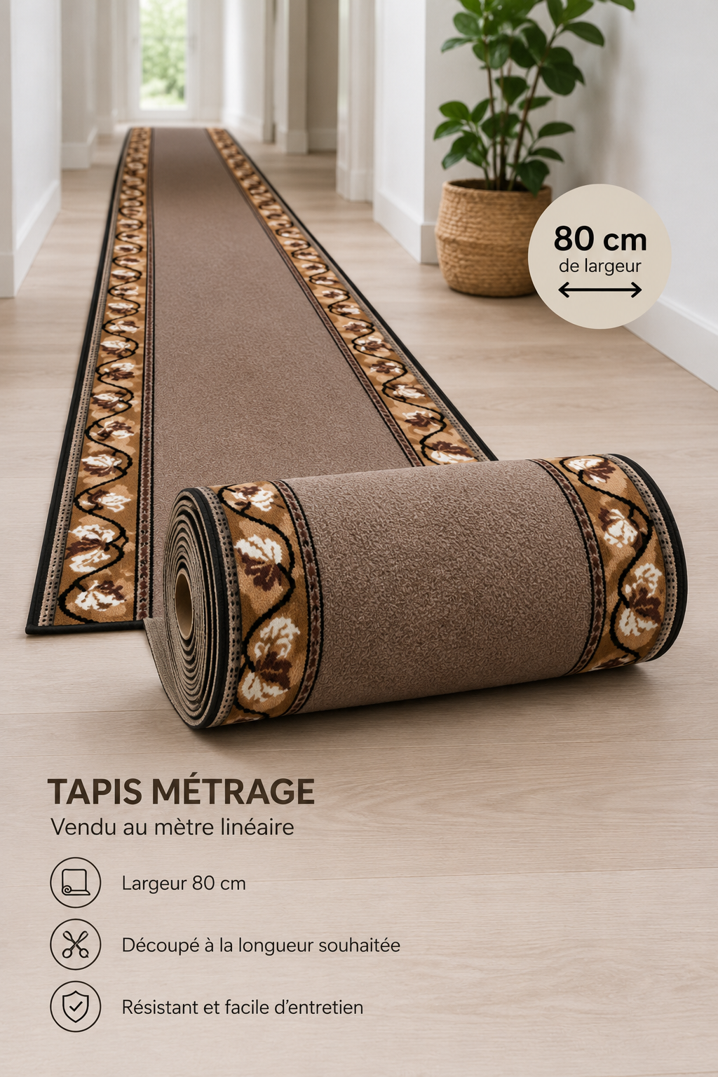 Tapis Couloir Métrage – Largeur 80 cm