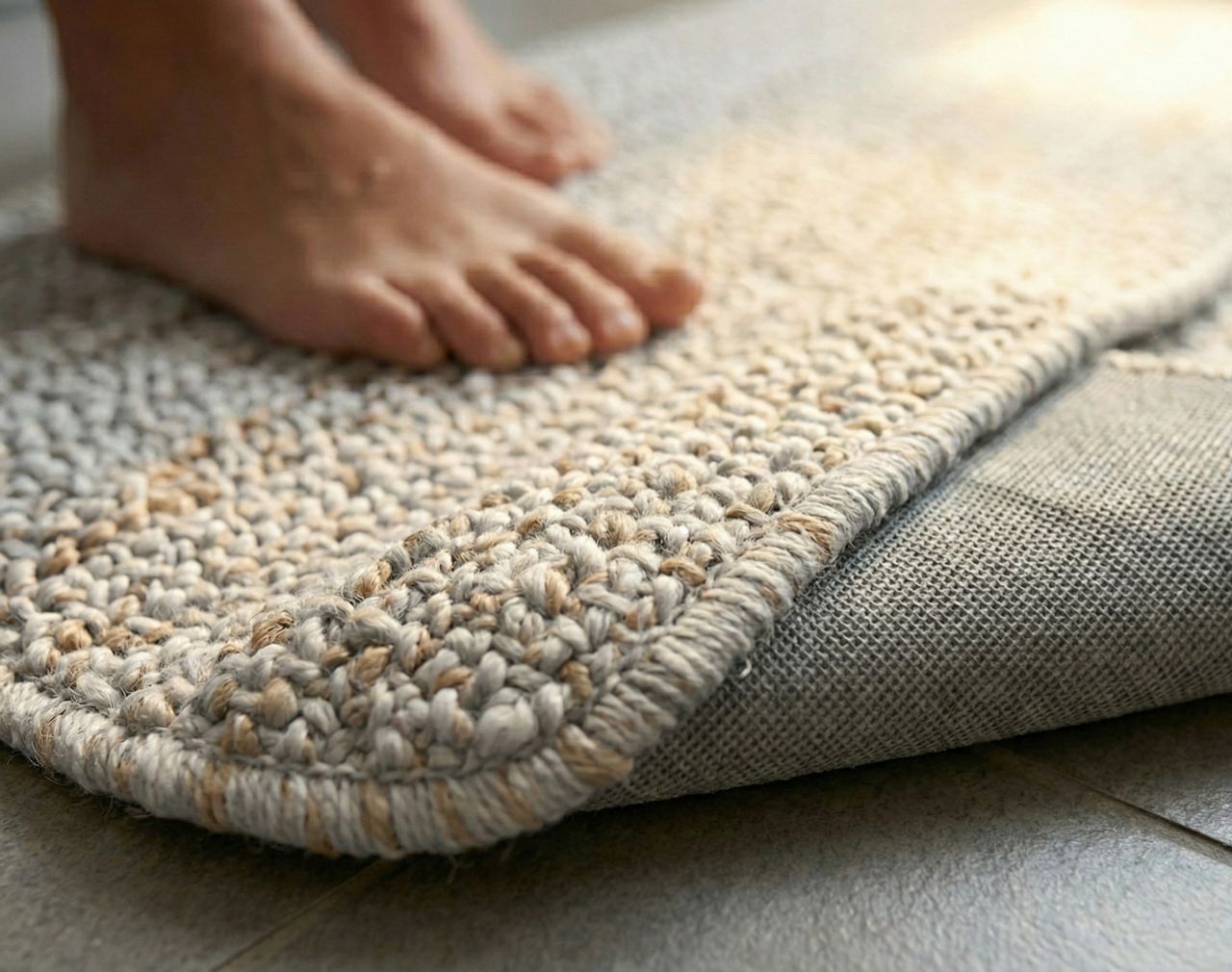 Tapis de Bain Tissé "Sensation Spa" – Antidérapant & Ultra-Doux