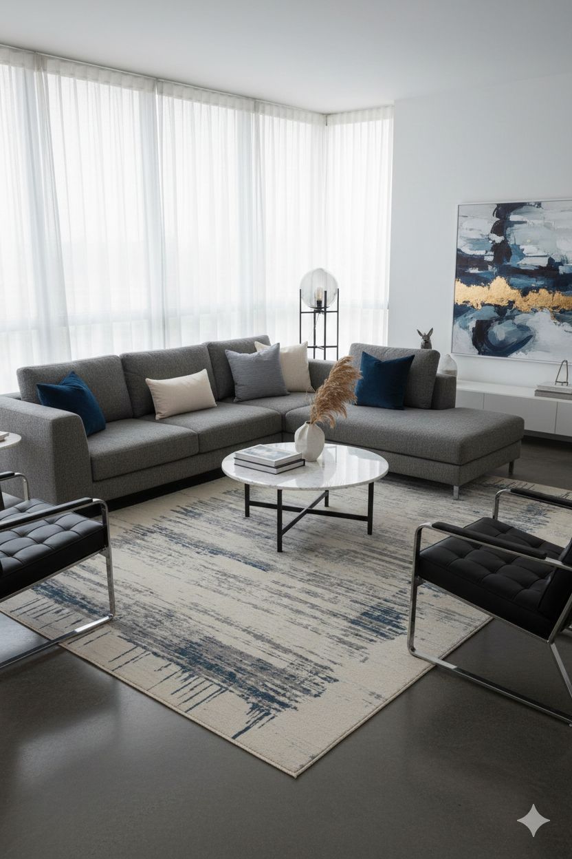 Tapis Ankara – L'Élégance Contemporaine à l'Épreuve du Quotidien