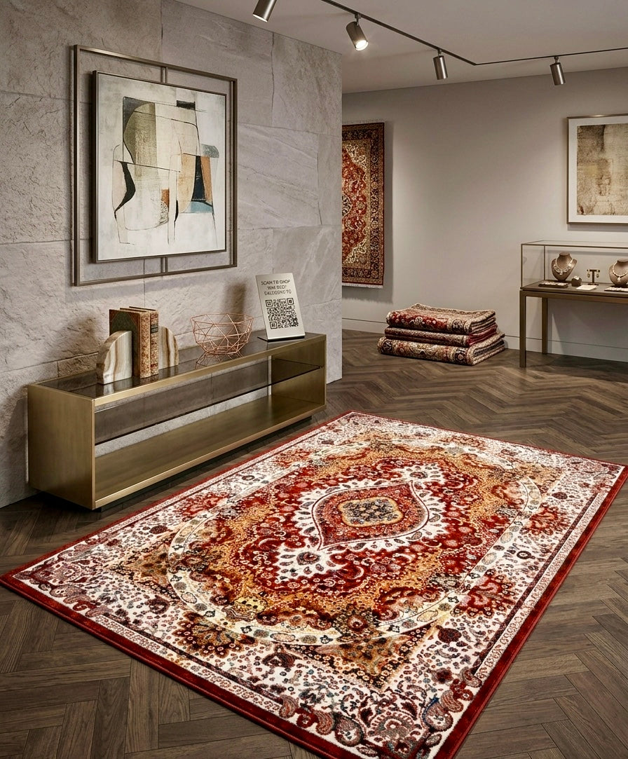 Tapis Velours Brillant – Reflets Changeants & Douceur Soyeuse | 200×230 cm