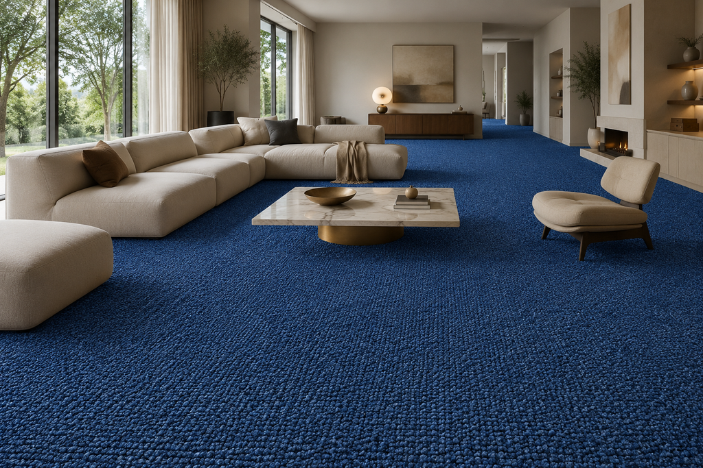 Moquette Bouclette bleu – Élégance, Confort et Résistance