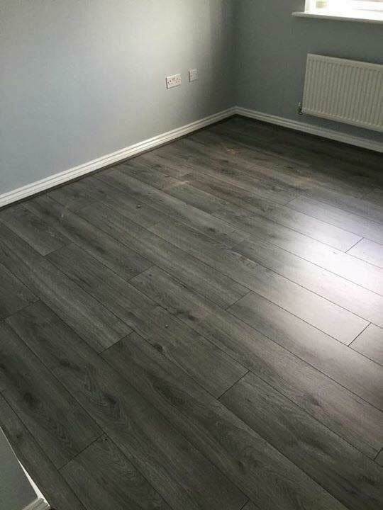 Revêtement de sol PVC Gerflor – Effet Parquet Gris Foncé