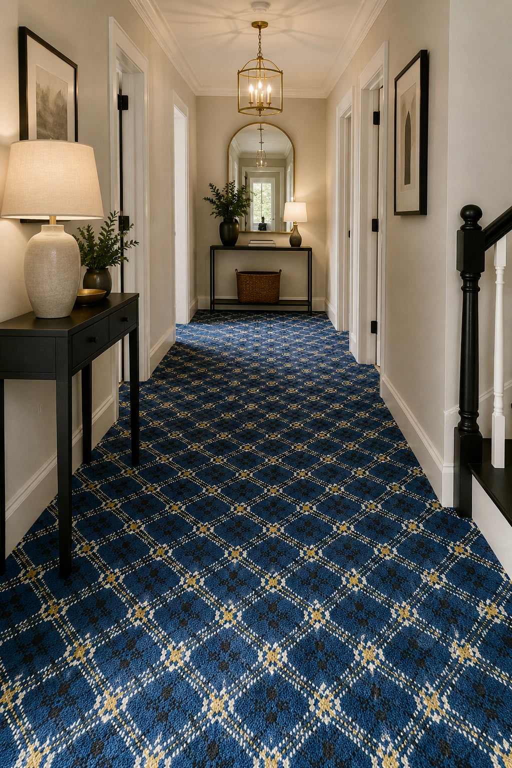 Moquette de Luxe Graphic Jamal Bleu