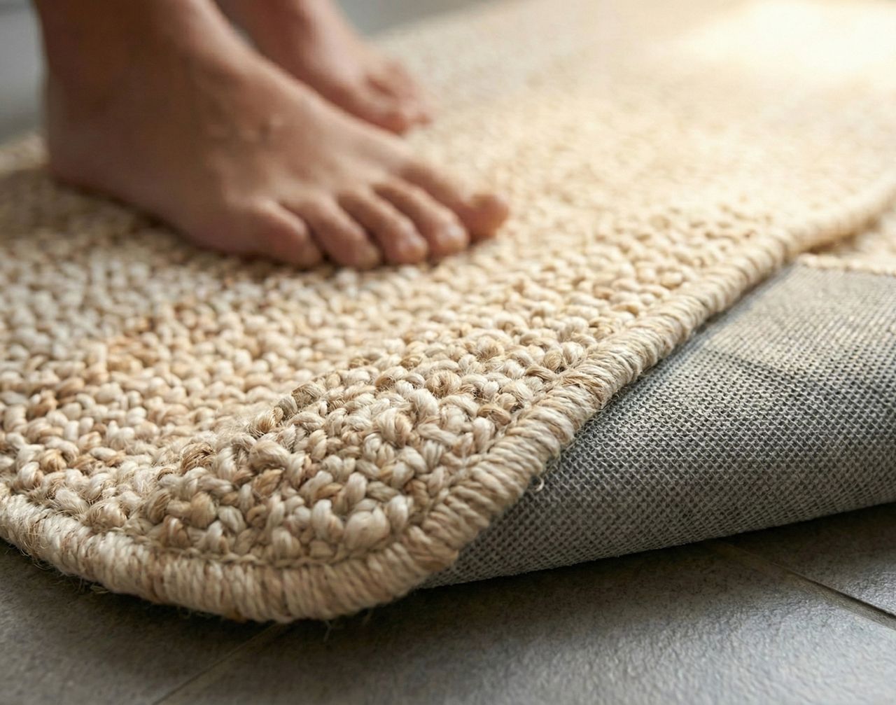 Tapis de Bain Tissé "Sensation Spa" – Antidérapant & Ultra-Doux