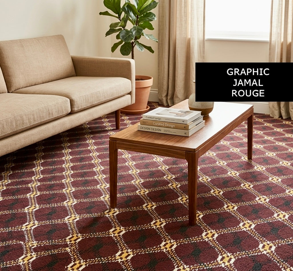 Moquette de Luxe Graphic Jamal rouge
