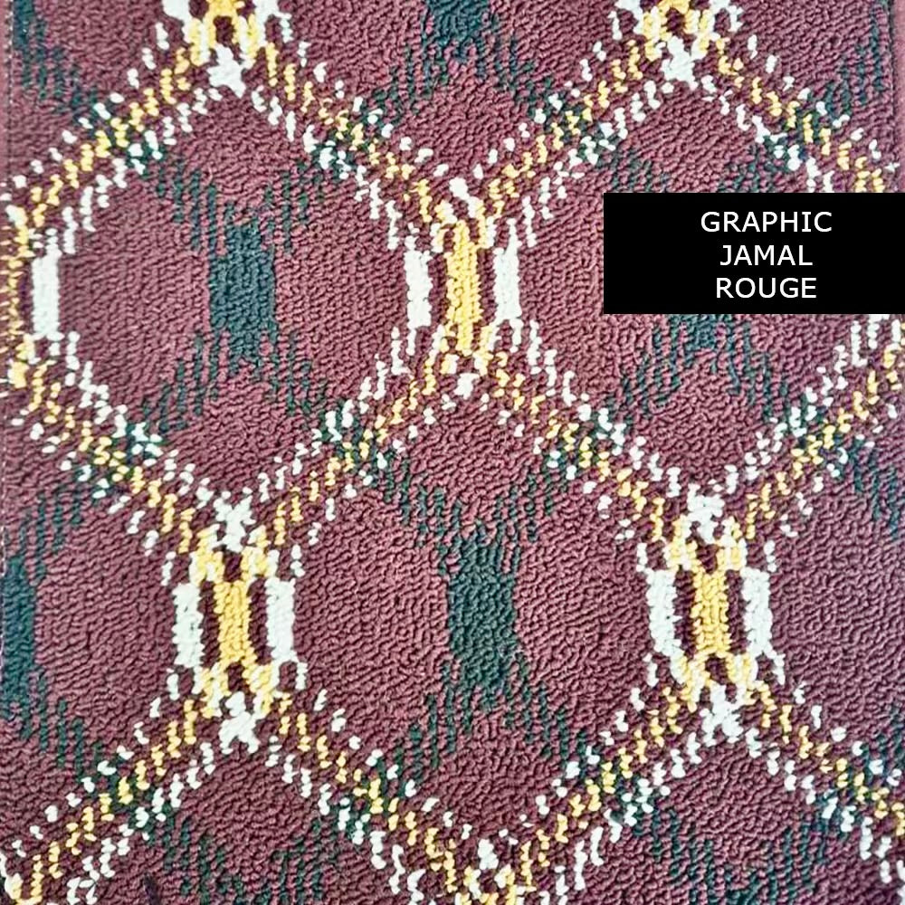 Moquette de Luxe Graphic Jamal rouge