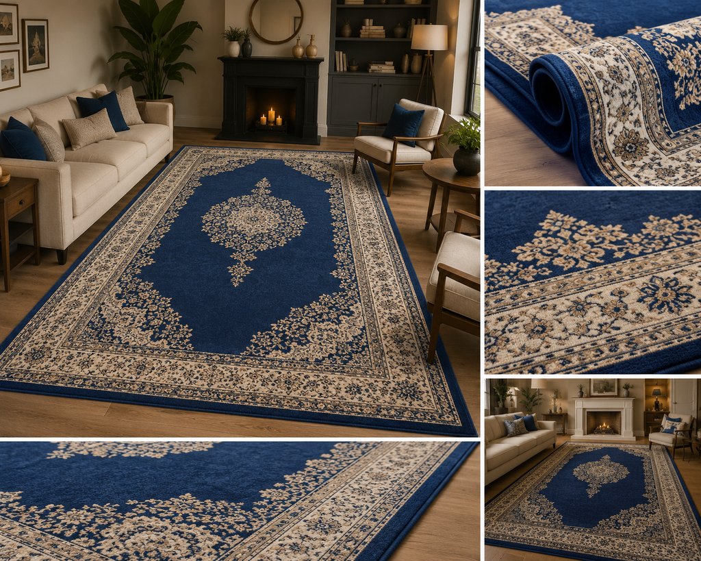 Tapis Persan Million Collection Javana Bleu