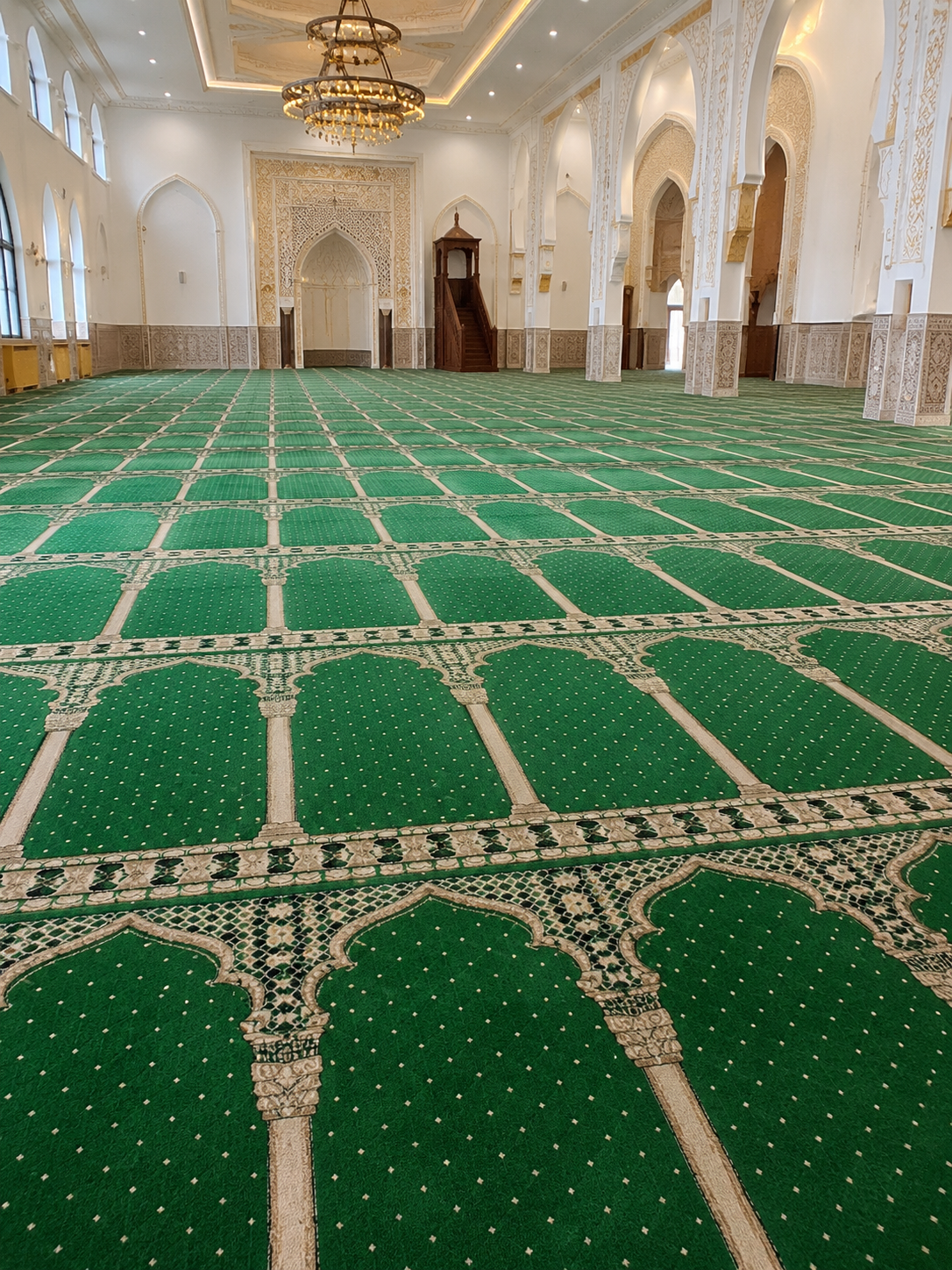 Moquette de Mosquée Super Luxe – Vert Émeraude