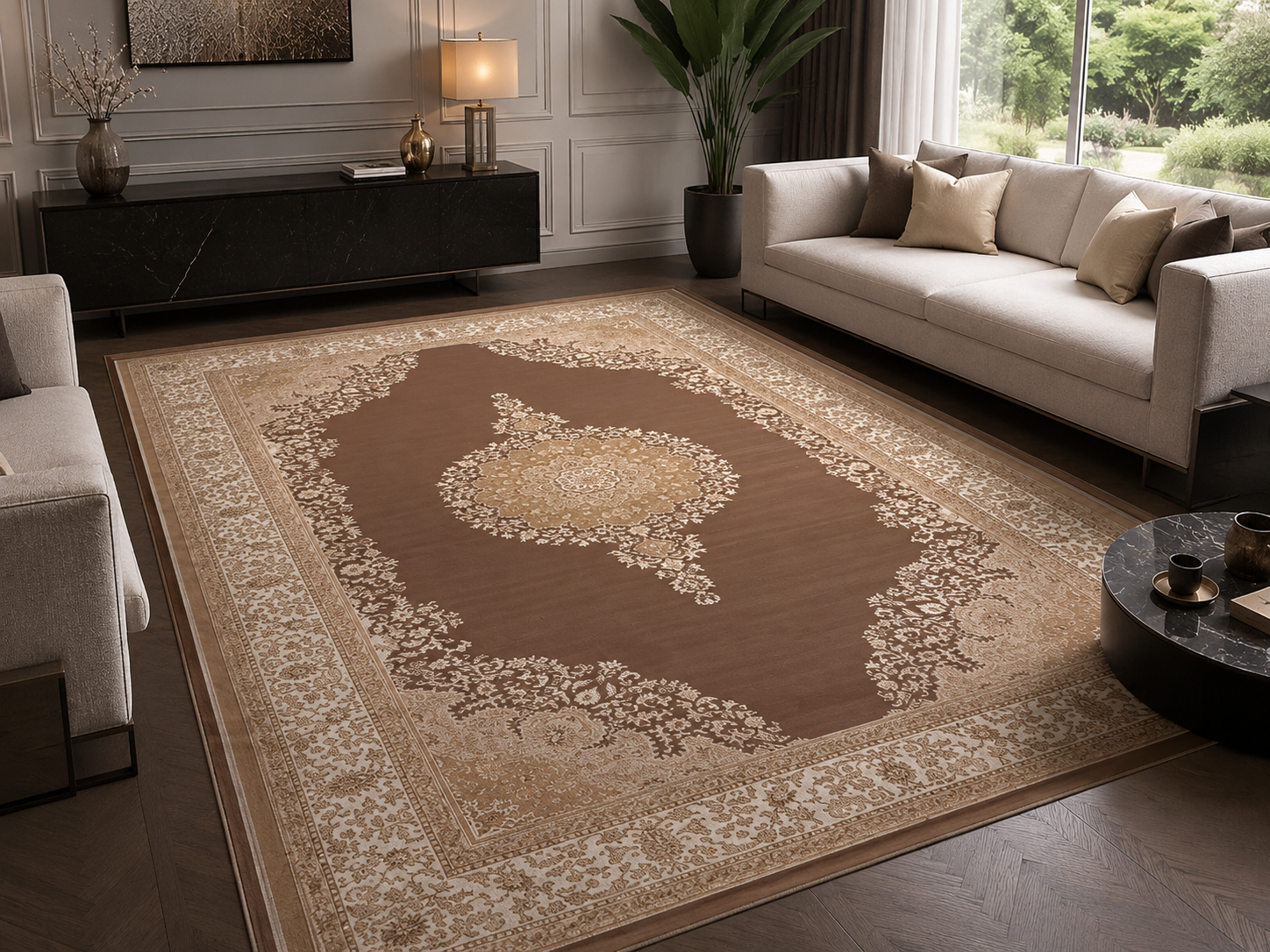Tapis Persan Million Collection Javana – Cappuccino