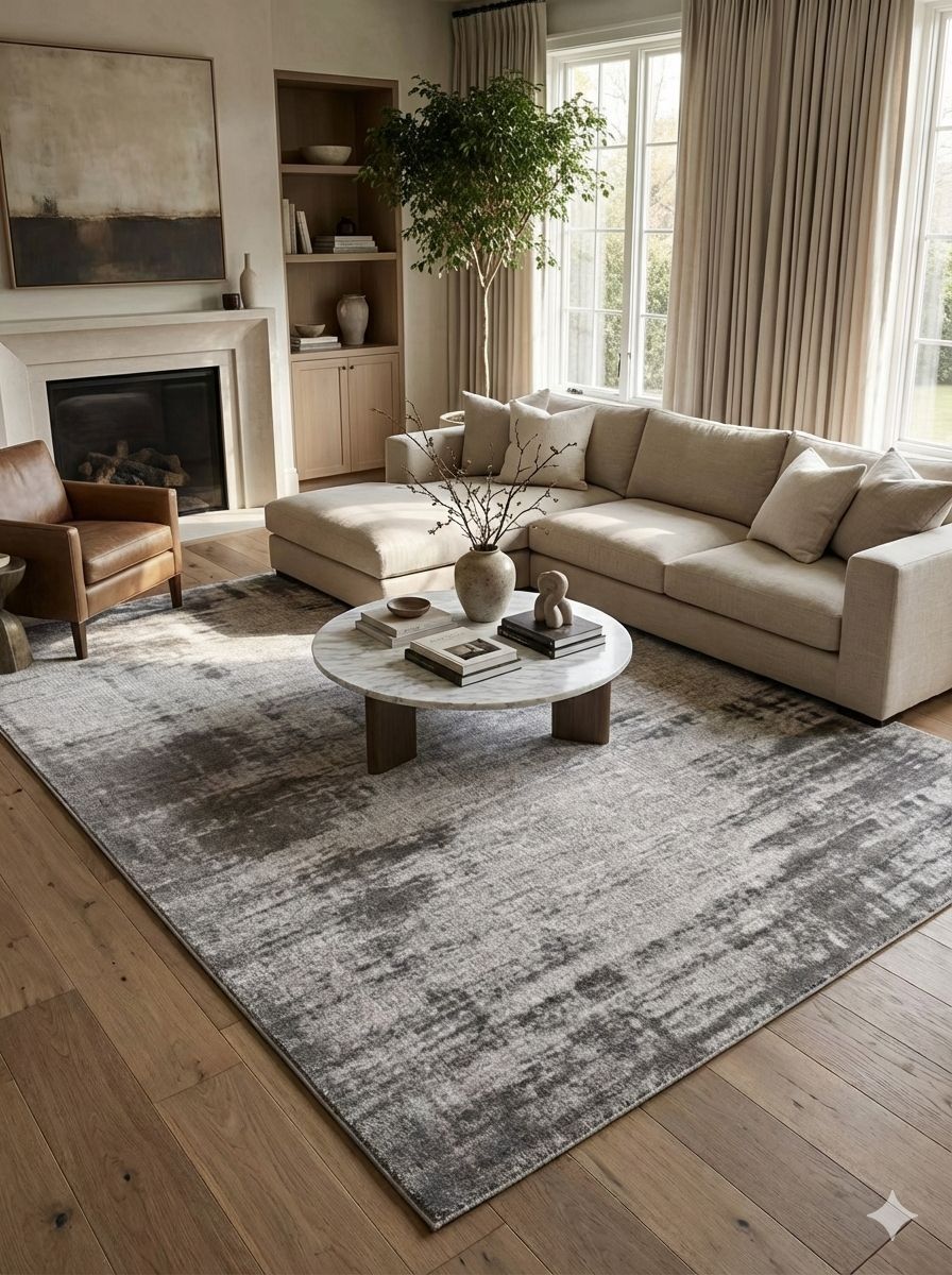 Tapis Signature "Urban Grey" – Collection Premium Imperméable & Anti-Tache