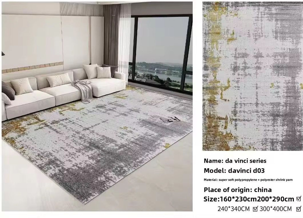 Tapis Royal "Golden Muse" – Collection Luxe & Résilience