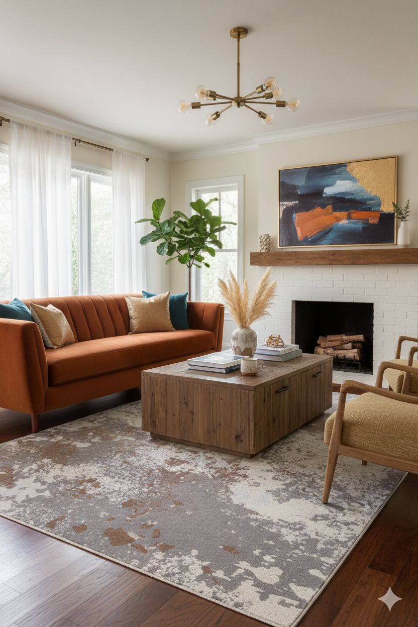 Tapis Ankara – L'Élégance Contemporaine à l'Épreuve du Quotidien