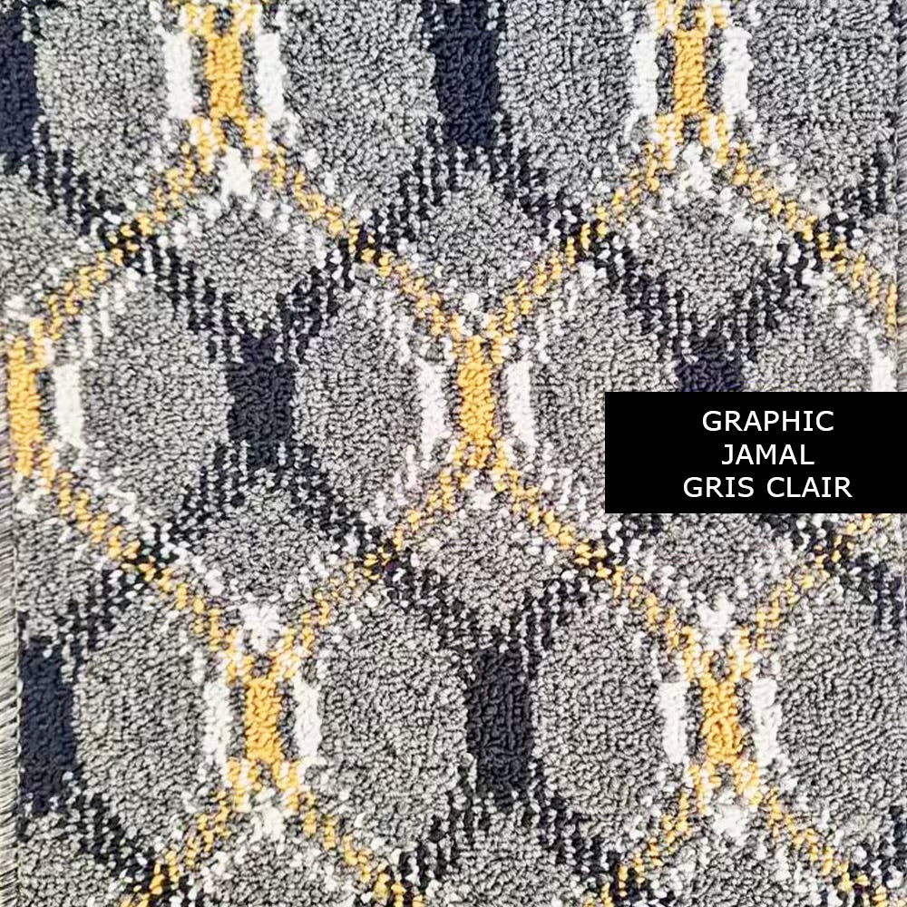 Moquette de Luxe Graphic Jamal Gris clair