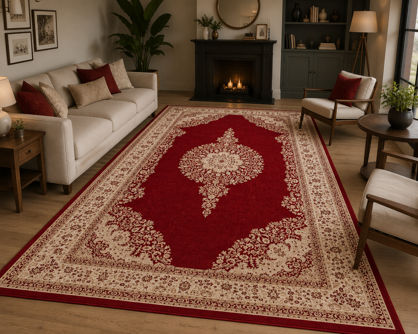 Tapis Persan Million Collection Javana Rouge