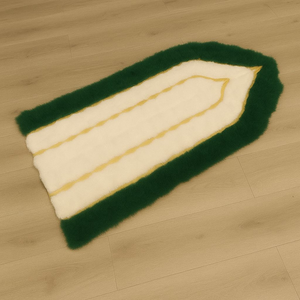 Tapis de prière en fausse fourrure – Douceur absolue & confort spirituel