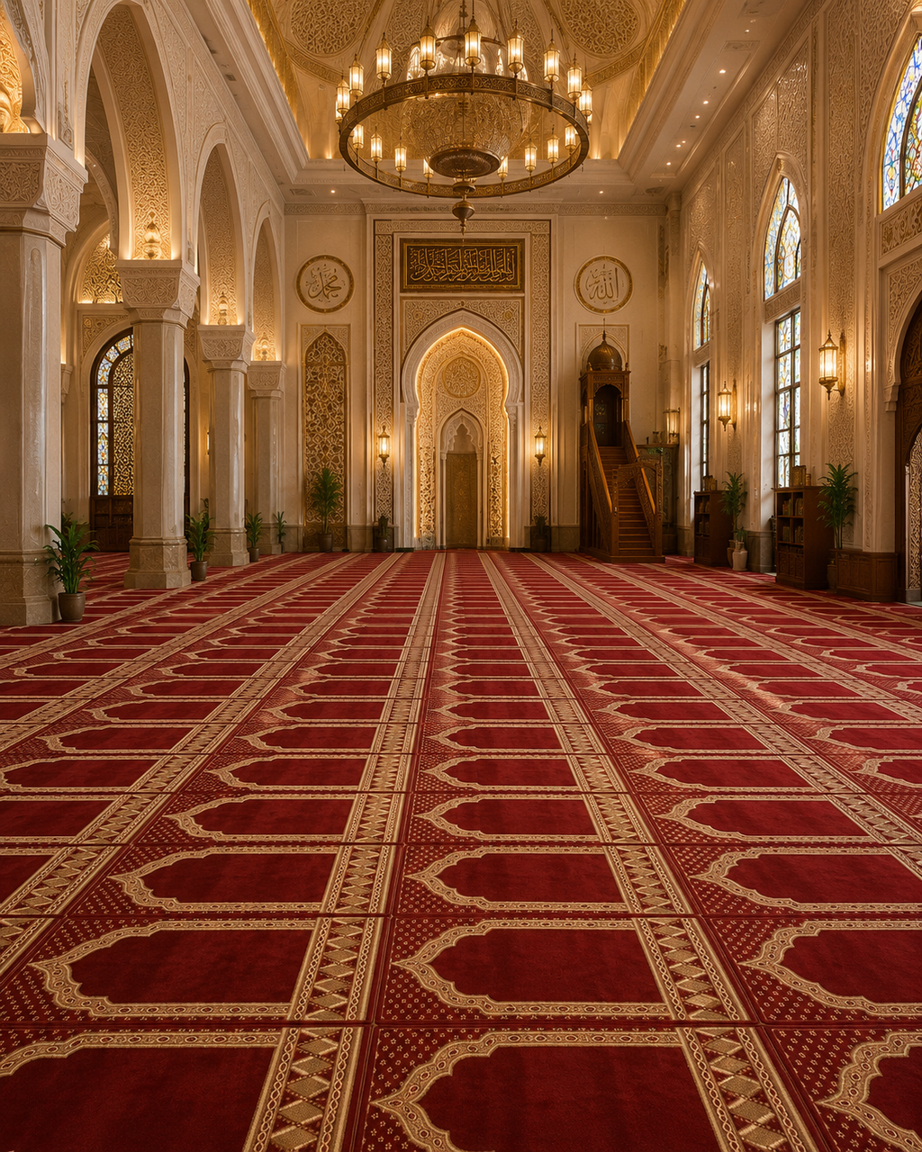 Tapis Mosquée– Élégance Classique et Qualité Égyptienne | Dakar