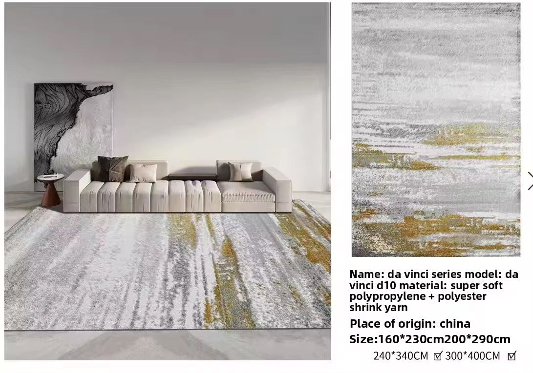 Tapis Royal "Golden Muse" – Collection Luxe & Résilience