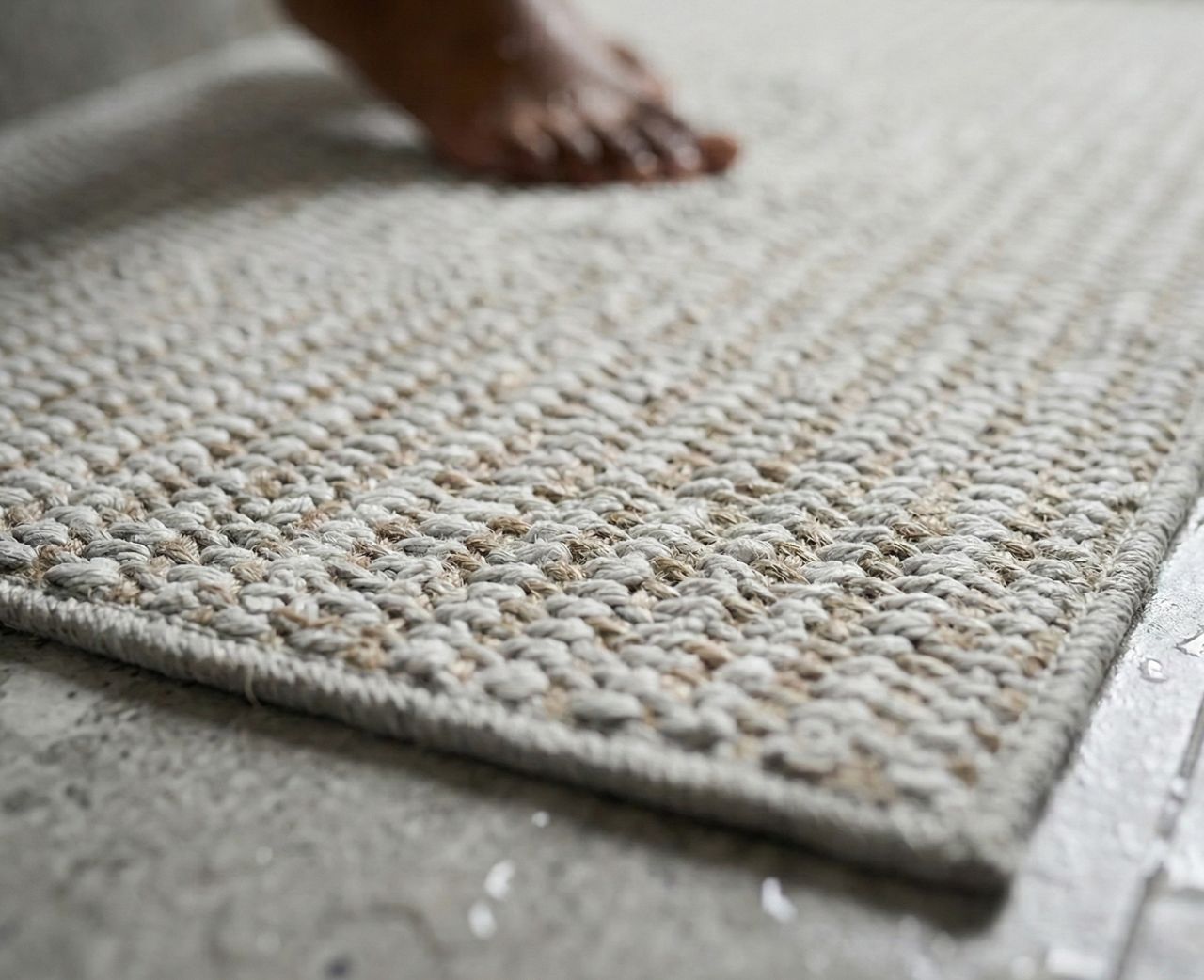 Tapis de Bain Tissé "Sensation Spa" – Antidérapant & Ultra-Doux