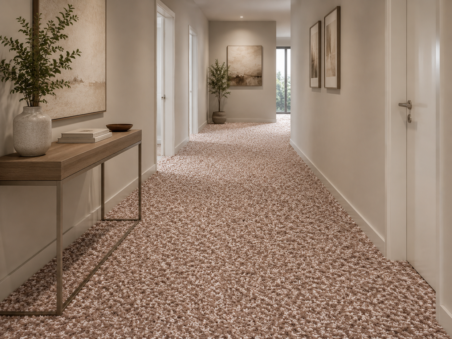 Moquette Frisée beige– Douceur, Élégance et Résistance