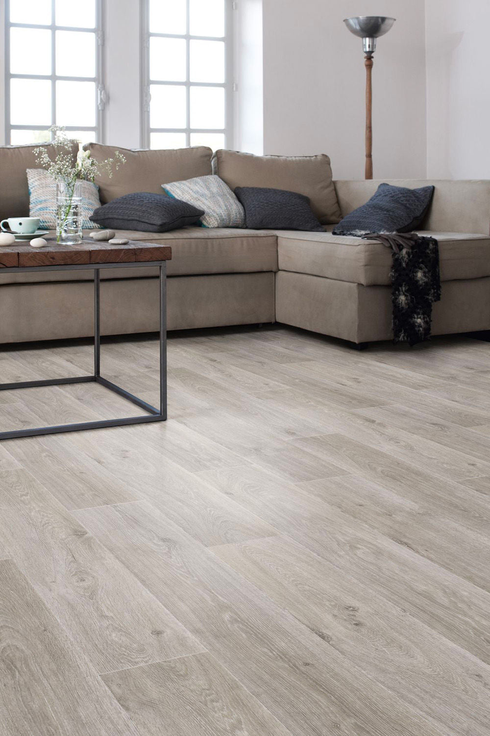 Revêtement de sol PVC Gerflor – Effet Parquet Gris clai