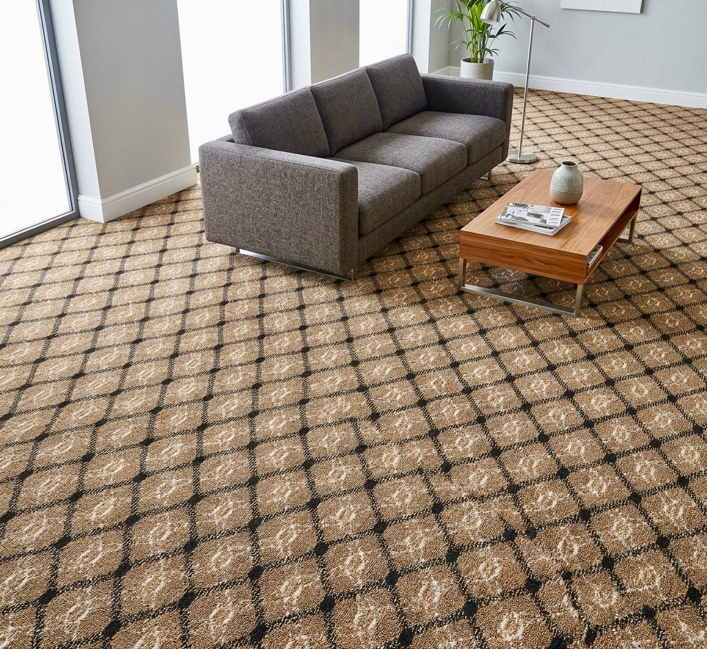 Moquette de Luxe Graphic Jamal Marron
