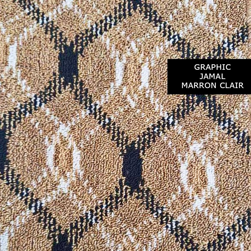 Moquette de Luxe Graphic Jamal Marron clair