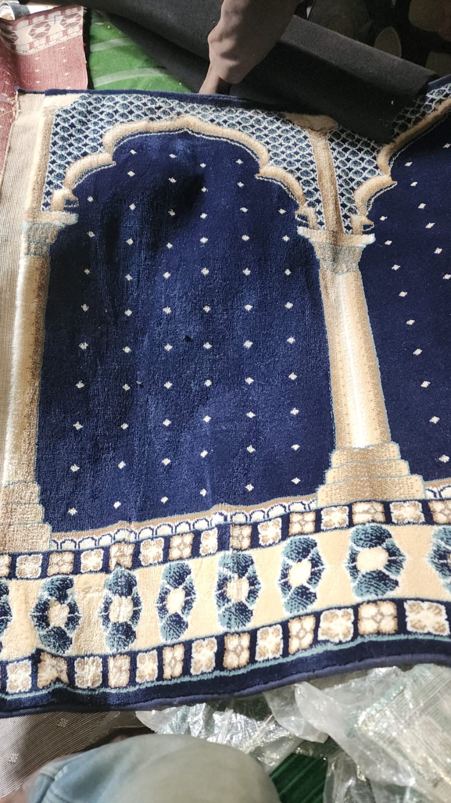 Moquette de Mosquée Super Luxe – Bleu Royal