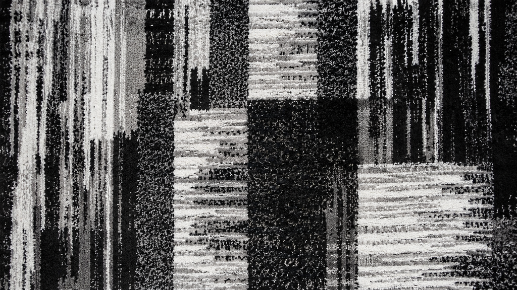 Aretha  zip zap noir et gris – Moquette de Luxe au Design Organique