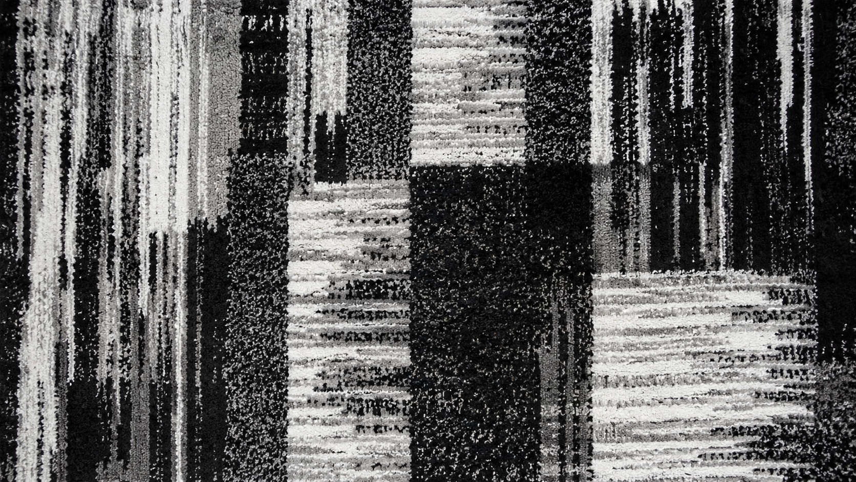 Aretha  zip zap noir et gris – Moquette de Luxe au Design Organique