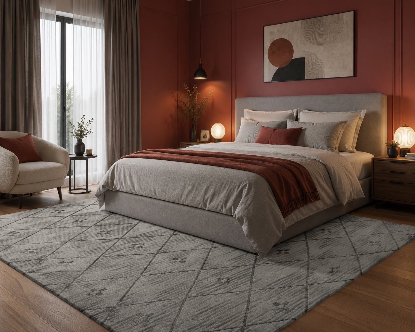 Tapis de Luxe "AMARNA" – Tissage Wilton Haute Densité