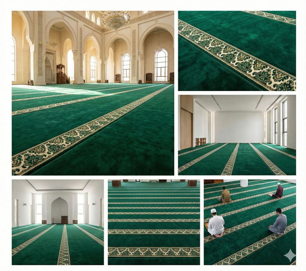 Tapis de Mosquée Haut de Gamme – Collection "Mihrab