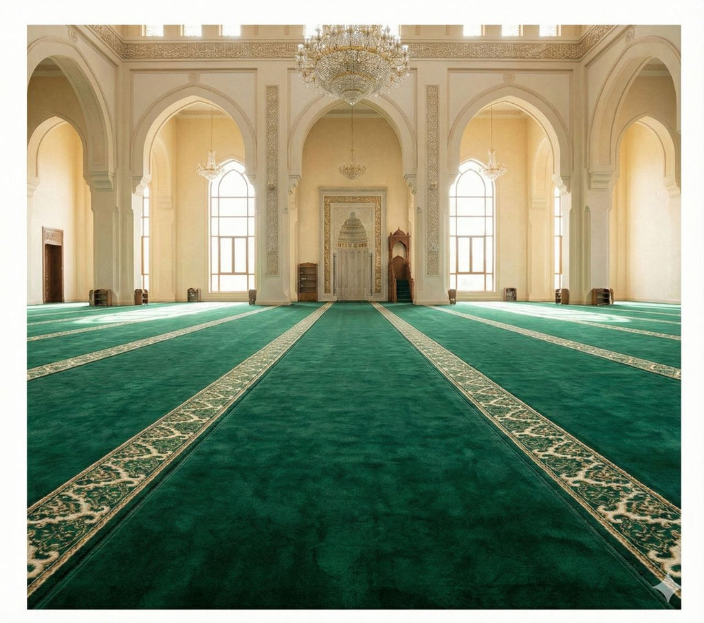 Tapis de Mosquée Haut de Gamme – Collection "Mihrab