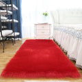Tapis Fourrure Ultra Dense rouge – Confort & Élégance Absolue