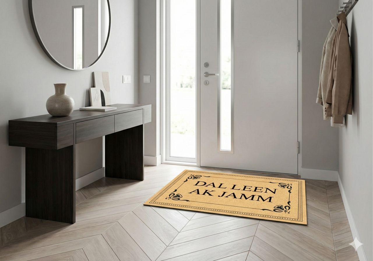 Tapis d'Accueil "DAL LEEN AK JAMM" – L'Hospitalité Sénégalaise à Votre Porte